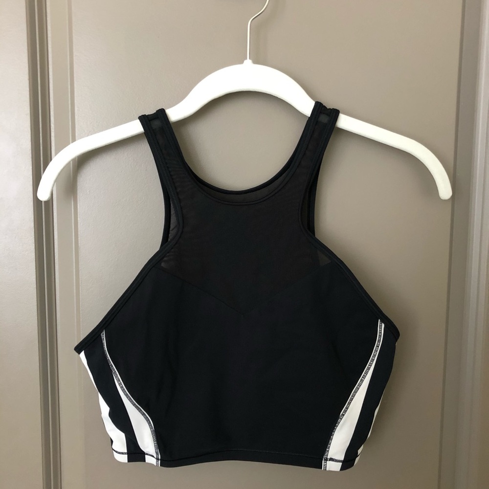 Lululemon Get It On Front Racer black/white stripe